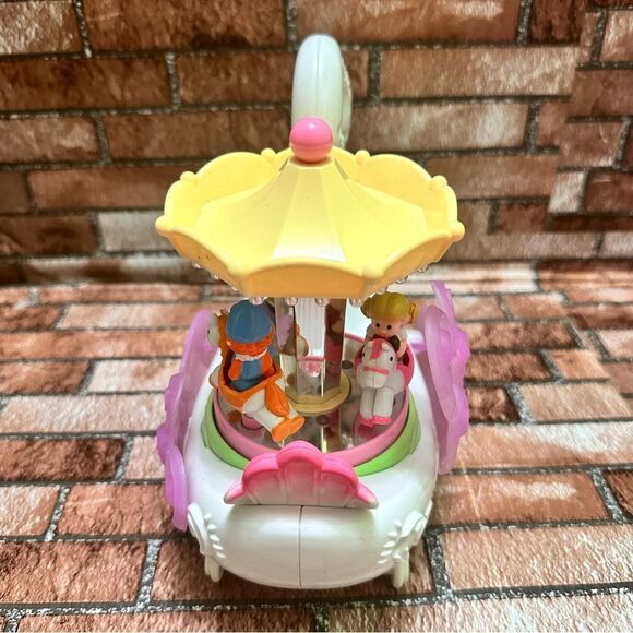 Swan Carousel Toy with Pink and Yellow Accents - Picture 5 of 8